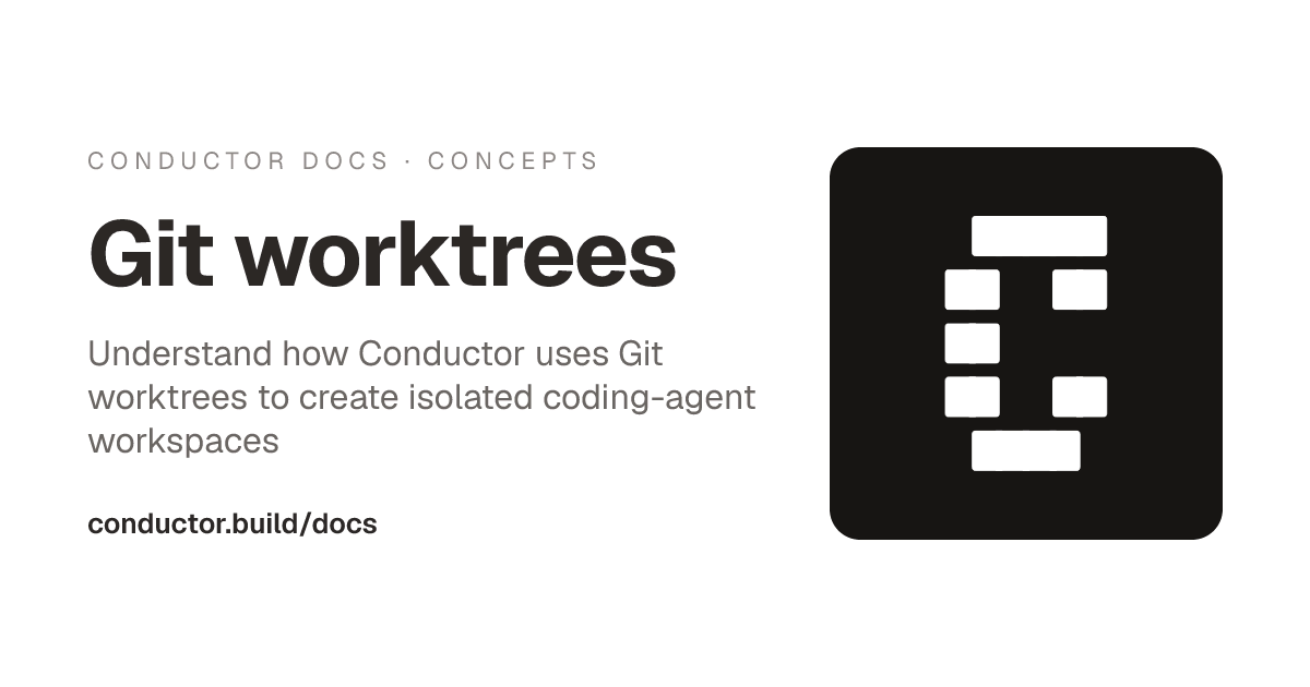 Git worktrees | Conductor Docs