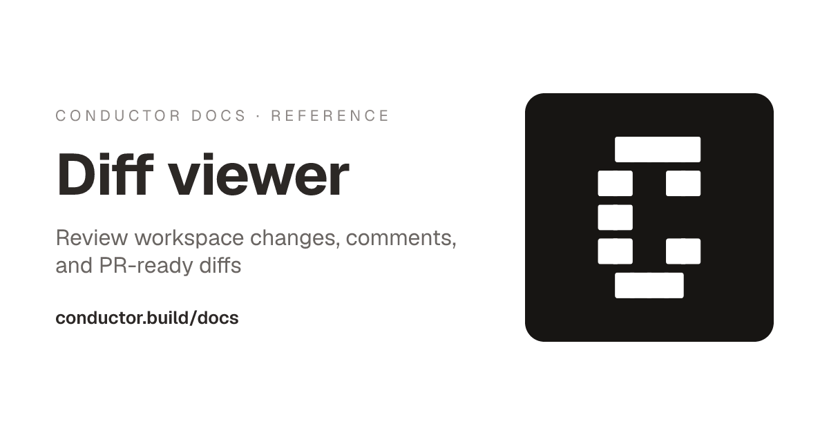 Diff viewer | Conductor Docs