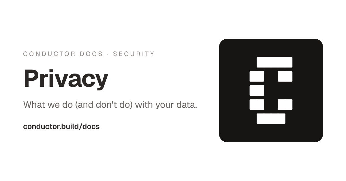 Privacy | Conductor Docs